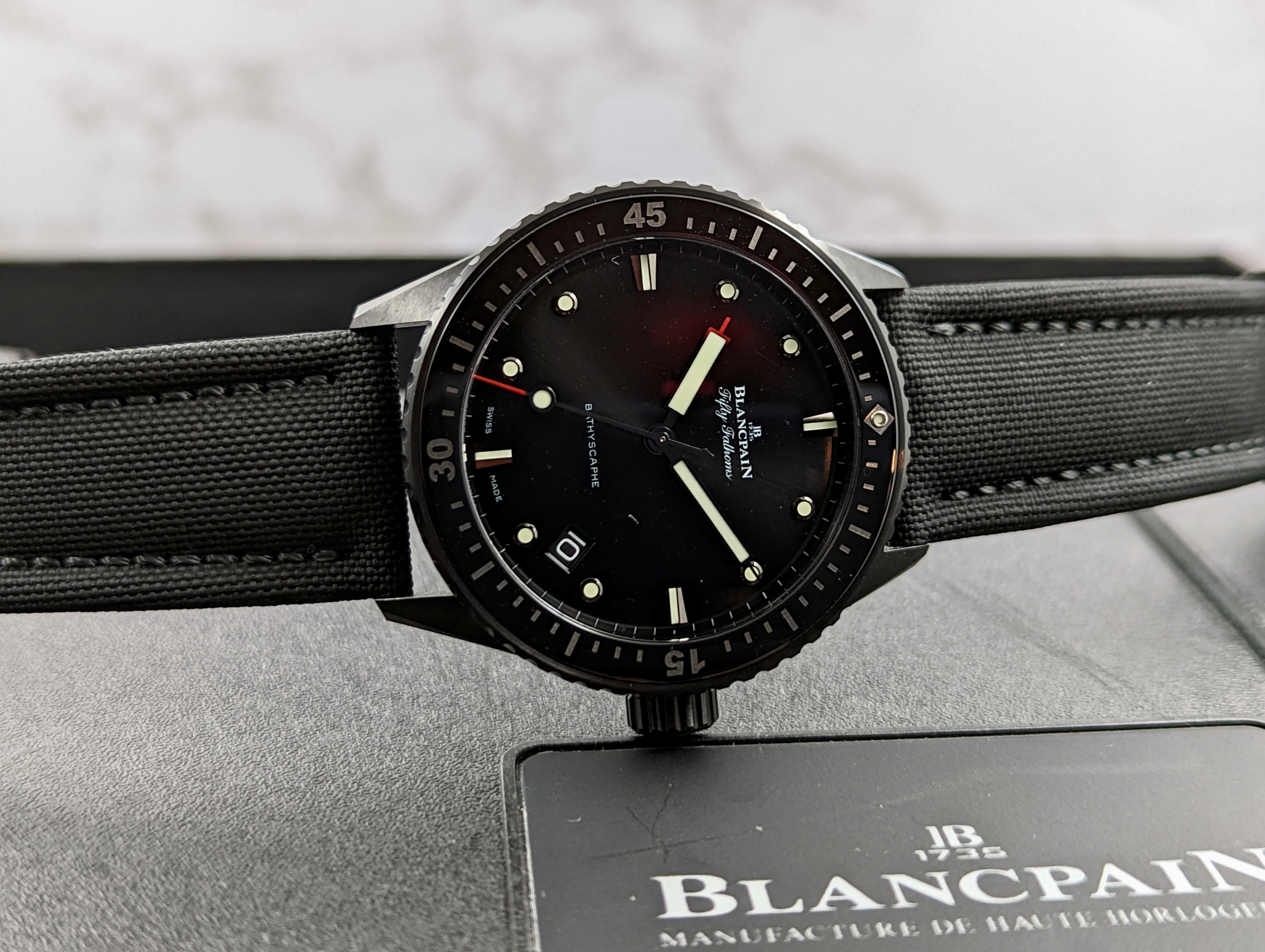 Blancpain Fifty Fathoms Bathyscaphe wristtimeco