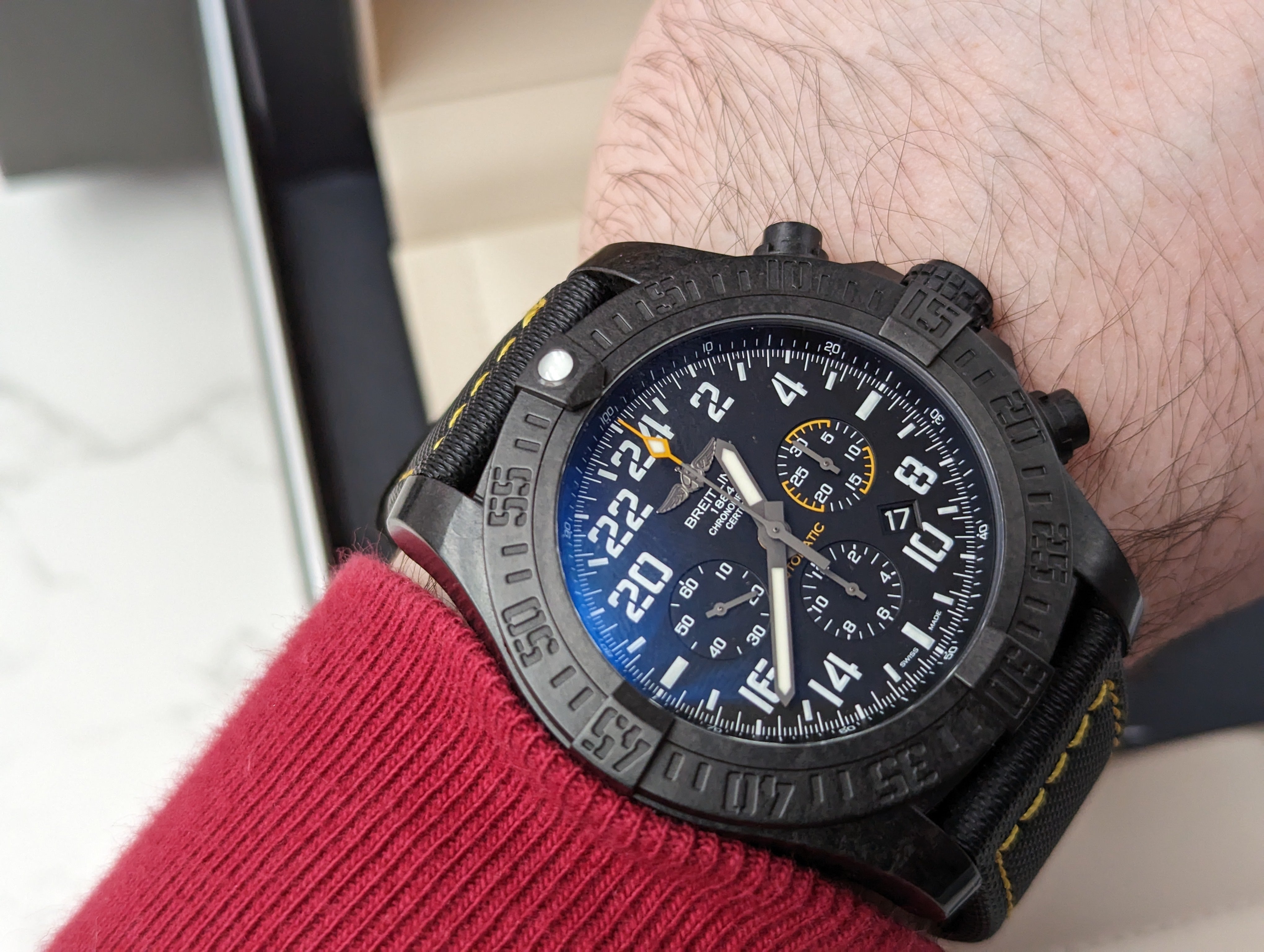 Breitling avenger clearance hurricane 50mm